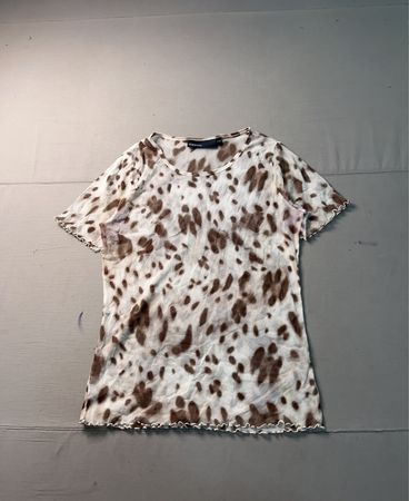 KappAhl Animal Print Mesh Top