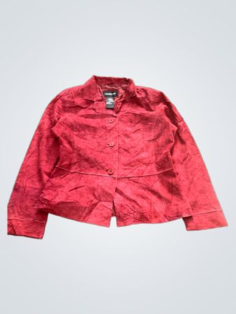 Brandon Thomas Red Leather Jacket