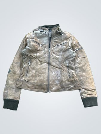 Laura di Sarpi Brown Lederjacke Größe 42