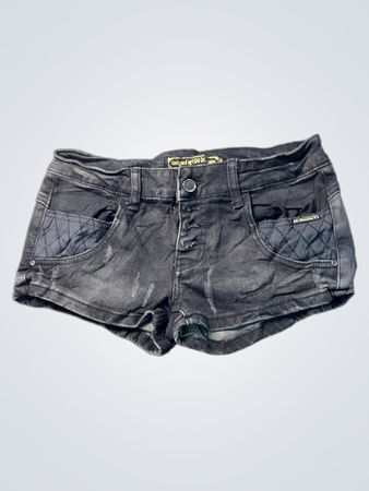 Damen graue Jeansshorts