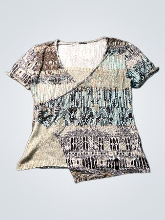 Damen Wickeloberteil mit Print