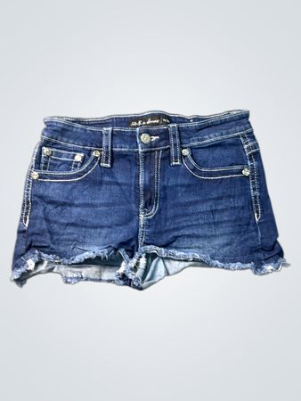 Stella in Dreams bestickte Denim-Shorts