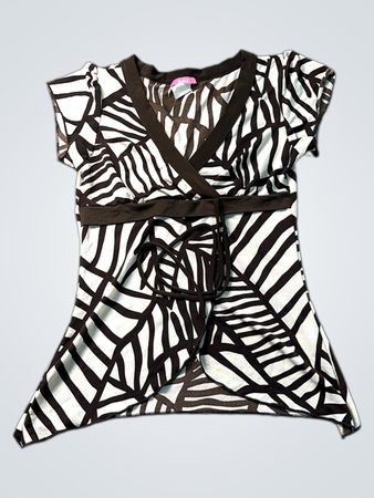 Damen Wickeltop mit Print