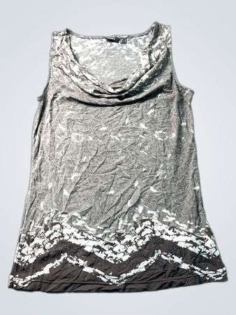 Mexx Ärmelloses Tanktop mit Wasserfallausschnitt