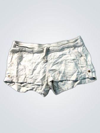 So Women's White Leinenmischungs-Shorts