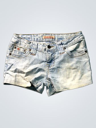 Paris Blues Hellblau gewaschene Denim-Shorts