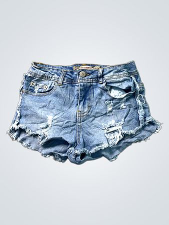 HIGHWAY Distressed Jeans-Shorts
