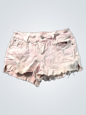 CELEBRITY PINK Pink Denim-Shorts mit Used-Effekt