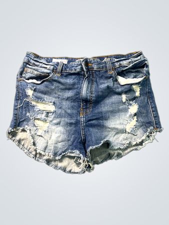 Eunina Distressed Denim Shorts