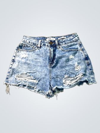 YMI Dream Distressed Denim-Shorts