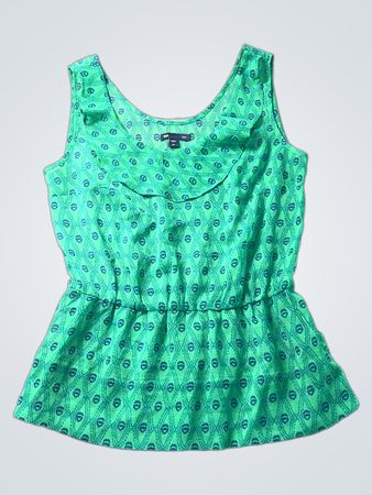 Regata Peplum Estampada Gap Green