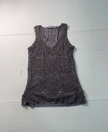 Dressbarn Collection Damen Häkel-Top ohne Ärmel