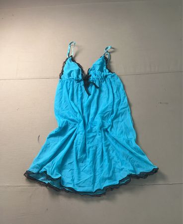 Blaue Babydoll-Unterwäsche