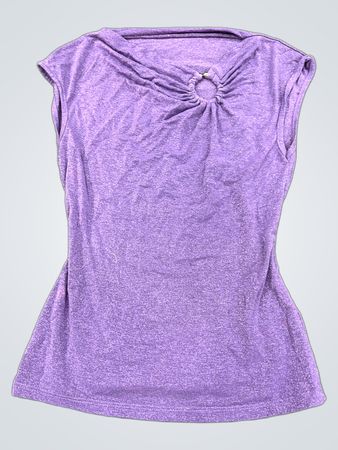 Lila glitzerndes T-Shirt
