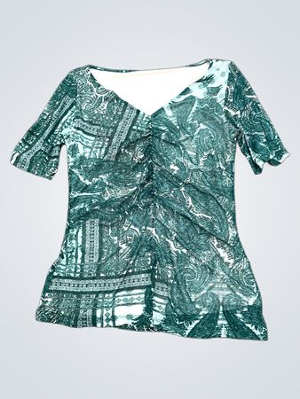S.Oliver Black Label gerafftes Print-Top
