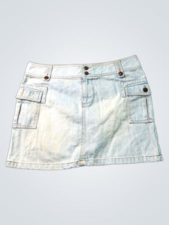 Old Navy Brand Hellblaue Denim-Cargo-Minirock