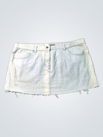 Weekend MaxMara Light Wash Denim Minirock