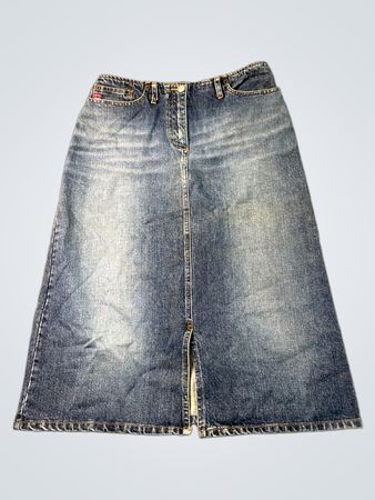 Wilker Woman Denim Maxi-Rock