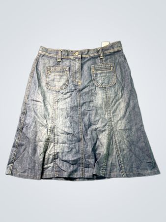Damen-Jeans-Midirock