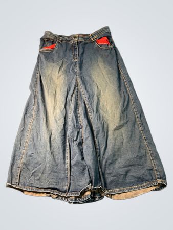 Barbara Lesser Sisters Jeans-Maxirock