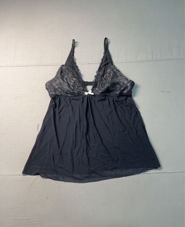 Infinity Woman Schwarzes Spitzen-Babydoll-Unterwäsche