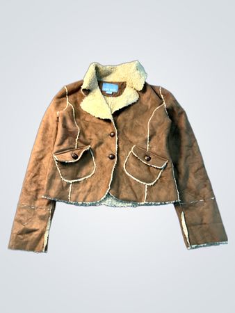 Chaqueta forrada de borrego de ante Nine West