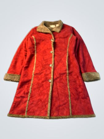 L.L.Bean Roter Kunstwildleder- & Sherpa-gefütterter Mantel