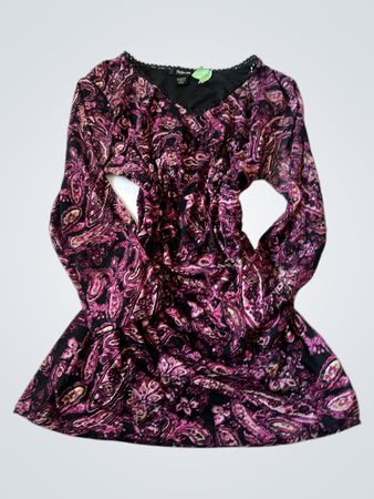 Style & Co Paisley-Print Langarmshirt