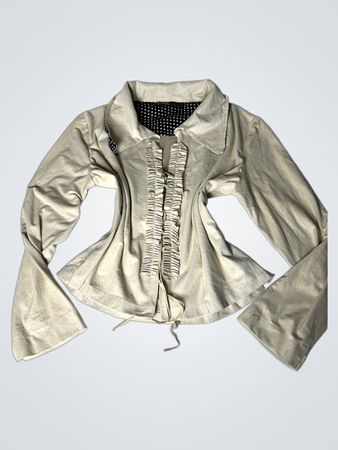 SEXY WOMAN By Lipstick Beige Rüschenjacke