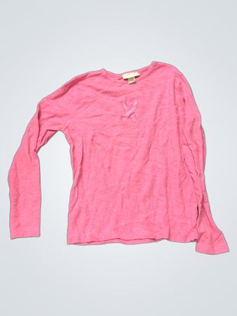 Rosa Langarmshirt mit rosa Schleifen-Design
