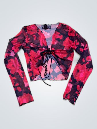 Lionesse Printed Sheer Blouse