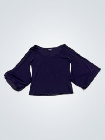 Rockmans Black Bell Sleeve Blouse