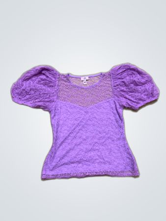 River Island Purple Lace Top