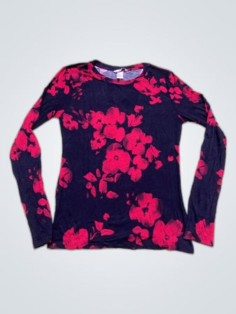 H&M Floral Print Long Sleeve Top