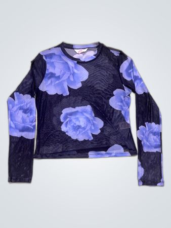 Glassons Sheer Floral Long Sleeve Blouse