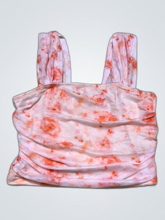Tie Dye Ruched Crop Top