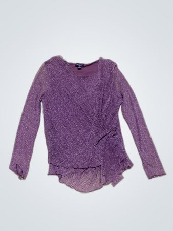 Caroline Morgan Sheer Wrap Blouse