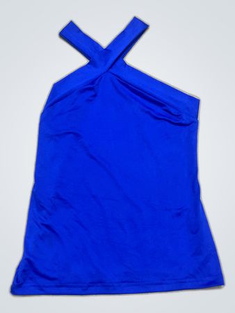 Shein Blue Halter Crop Top