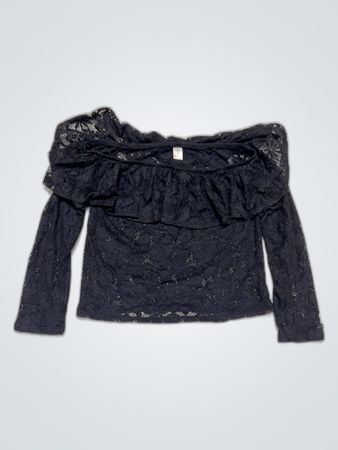 PZA Italia Off-Shoulder Lace Blouse
