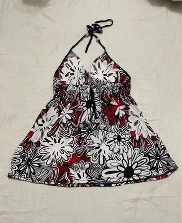 Unbranded Floral Halter Mini Dress