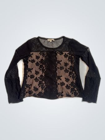 Jacqueline Riu Black Lace Top