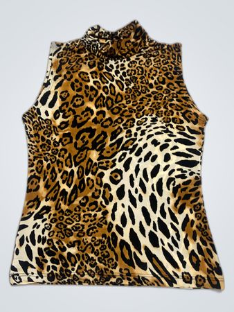 Leopard Print Sleeveless Top