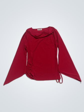 Red Long-Sleeve Top