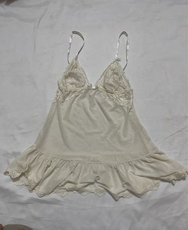 White Lace Trim Camisole