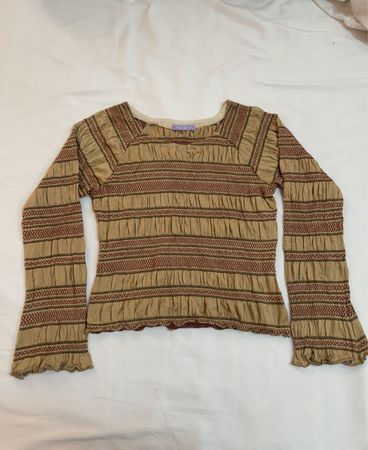 Y.C.Girls Long Sleeve Striped Top