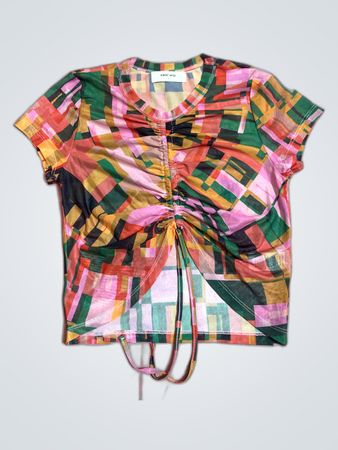 Multicolored Geometric Pattern Shirt