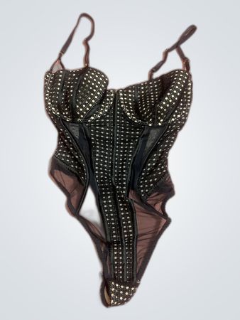 Victoria's Secret Black Lace Bodysuit