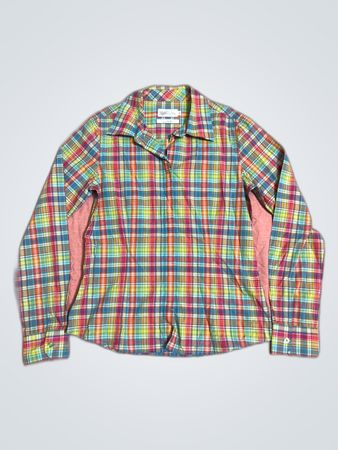 Valentino Rudy Cotton Rich Plaid Shirt