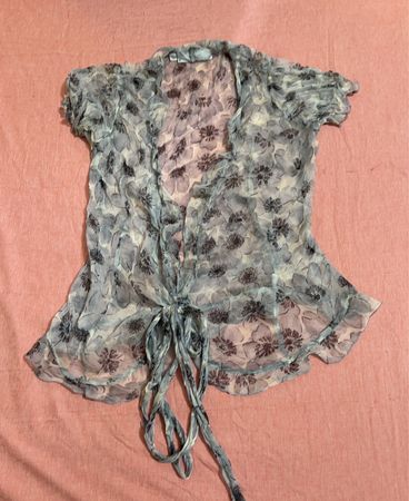 Sheer Floral Top