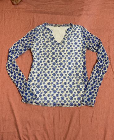 J.Crew Floral Long Sleeve Shirt